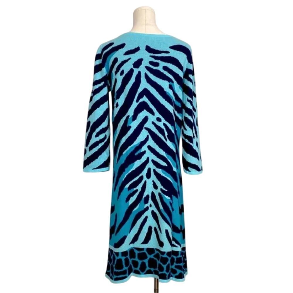 Lilly Pulitzer Polly Animal Print Sweater Dress Women's Size Small - Picture 3 of 12